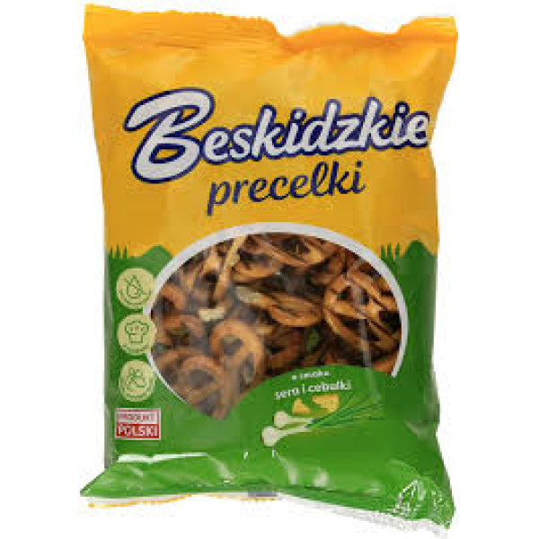 Aksam onion-flavored pretzels 18x120g
